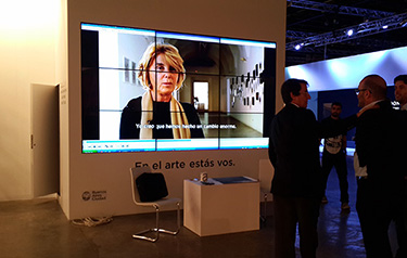 Videowall en Stand de arteBA 2015
